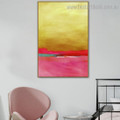 Turquoise Pink Abstract Modern Framed Artwork Pic Canvas Print for Room Wall Disposition