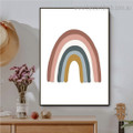 Multicoloured Rainbow Abstract Kids Framed Painting Pic Canvas Print for Room Wall Ornament