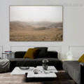 Hills Fog Landscape Nature Framed Painting Photograph Canvas Print for Room Wall Adornment