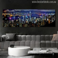City Hong Kong Skyline Modern Wall Art Print