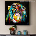 Baboon Watercolor Painting Canvas Print for Room Wall Decoration