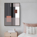 Square Rectangle Abstract Contemporary Framed Painting Picture Canvas Print for Room Wall Molding