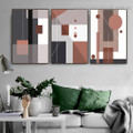 Spheroidal Square Abstract Contemporary Framed Painting Photograph Canvas Print for Room Wall Decor