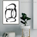 Chain Abstract Minimalist Framed Smudge Pic Canvas Print for Room Wall Onlay