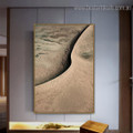 Sand Dune Abstract Contemporary Framed Painting Image Canvas Print for Room Wall Ornamentation