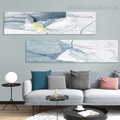 Convoluted Trails Abstract Nordic Painting Pic Canvas Print for Room Wall Flourish