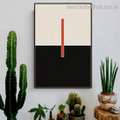 Red Bold Line Abstract Modern Framed Artwork Photograph Canvas Print for Room Wall Assortment