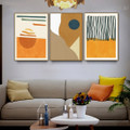 Resections Abstract Scandinavian Framed Artwork Picture Canvas Print for Room Wall Outfit