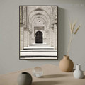 Mosque Door Architecture Vintage Framed Painting Pic Canvas Print for Room Wall Equipment