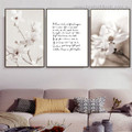 Magnolia Ramule Floral Vintage Framed Painting Pic Canvas Print for Room Wall Flourish