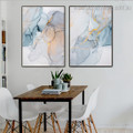 Shiny Abstract Contemporary Framed Artwork Picture Canvas Print for Room Wall Decor