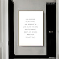 Deserve Quote Contemporary Framed Artwork Photograph Canvas Print for Room Wall Garniture