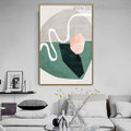 Convoluted Abstract Contemporary Framed Painting Picture Canvas Print for Room Wall Trimming