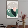 Convoluted Abstract Contemporary Framed Painting Picture Canvas Print for Room Wall Equipment