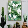 Jungle Leafage Botanical Minimalist Nordic Framed Artwork Image Canvas Print for Room Wall Disposition