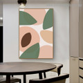 Sunkissed Peaches Abstract Modern Framed Painting Picture Canvas Print for Room Wall Formalize