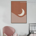 Semi Phoebe Abstract Landscape Scandinavian Framed Painting Pic Canvas Print for Room Wall Onlay