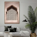 Baroque Pattern Architecture Modern Framed Painting Image Canvas Print for Room Wall Decor
