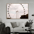 Singapore Flyer Landscape Nature Framed Painting Photo Canvas Print for Room Wall Garnish