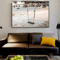 Swing Contemporary Landscape Nature Framed Painting Portrait Canvas Print for Room Wall Tracery