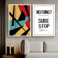 Sure Typography Modern Framed Artwork Pic Canvas Print for Room Wall Adornment