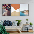 Nature Interior Art Abstract Landscape Modern Framed Painting Pic Canvas Print for Room Wall Garnish