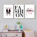 Pink Fashion Contemporary Typography Nordic Framed Painting Pic Canvas Print for Room Wall Garnish