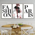 Paris Fashion Handbags Abstract Typography Nordic Framed Artwork Pic Canvas Print for Room Wall Decor