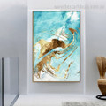 Whirling Water Abstract Modern Painting Photo Canvas Print for Room Wall Decoration