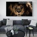 Starring Lion Animal Modern Painting Portrait Canvas Print For Room Wall Garnish