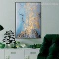 Gold Marine Abstract Landscape Nordic Painting Image Canvas Print for Room Wall Decor