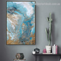 Auric Solution Abstract Landscape Modern Smudge Picture Canvas Print for Room Wall Decoration