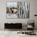 Auric Chunk Abstract Modern Nordic Artwork Photo Canvas Print for Room Wall Decoration