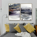 Black Water Abstract Nature Modern Artwork Pic Canvas Print for Room Wall Ornament