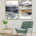 Linear Rays Abstract Nature Modern Painting Photo Canvas Print for Room Wall Garnish