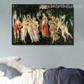 Primavera Reproduction Abstract Rennaisance Portraiture Pic Canvas Print for Room Wall Outfit