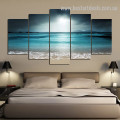 Ocean Night Nature Seascape Modern Portraiture Portrait Canvas Print for Room Wall Onlay