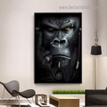 Angry Orangutan Animal Abstract Modern Artwork Picture Canvas Print for Room Wall Ornament