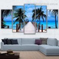 Sea Culvert Nature Landscape Modern Portraiture Image Canvas Print for Room Wall Adorn