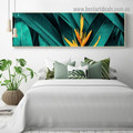 Yellow Flower Botanical Abstract Modern Artwork Portrait Canvas Print for Room Wall Adornment