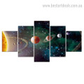 Planetary System Nature Landscape Modern Framed Artwork Pic Canvas Print