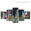 New York Skyline Cityscape Modern Framed Effigy Photo Canvas Print