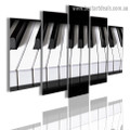 Piano Keys Music Modern Artwork Picture Canvas Print for Room Wall Adornment