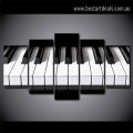 Piano Keys Music Modern Artwork Photo Canvas Print for Room Wall Ornament