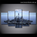 Stargate Atlantis City Modern Artwork Portrait Canvas Print for Room Wall Adornment
