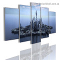 Stargate Atlantis City Modern Artwork Picture Canvas Print for Room Wall Decoration
