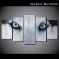 Husky Sibe Animal Modern Framed Artwork Pic Canvas Print