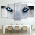 Husky Sibe Animal Modern Framed Artwork Photo Canvas Print for Room Wall Garniture