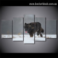 Tervuren Animal Landscape Modern Framed Smudge Photo Canvas Print