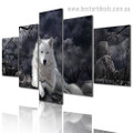 Canis Lupus Irremotus Animal Nature Landscape Modern Framed Effigy Pic Canvas Print